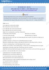 Đề thi học kì 1 KHTN 6 - Chân trời sáng tạo - Đề số 4